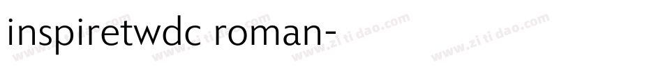 inspiretwdc roman字体转换